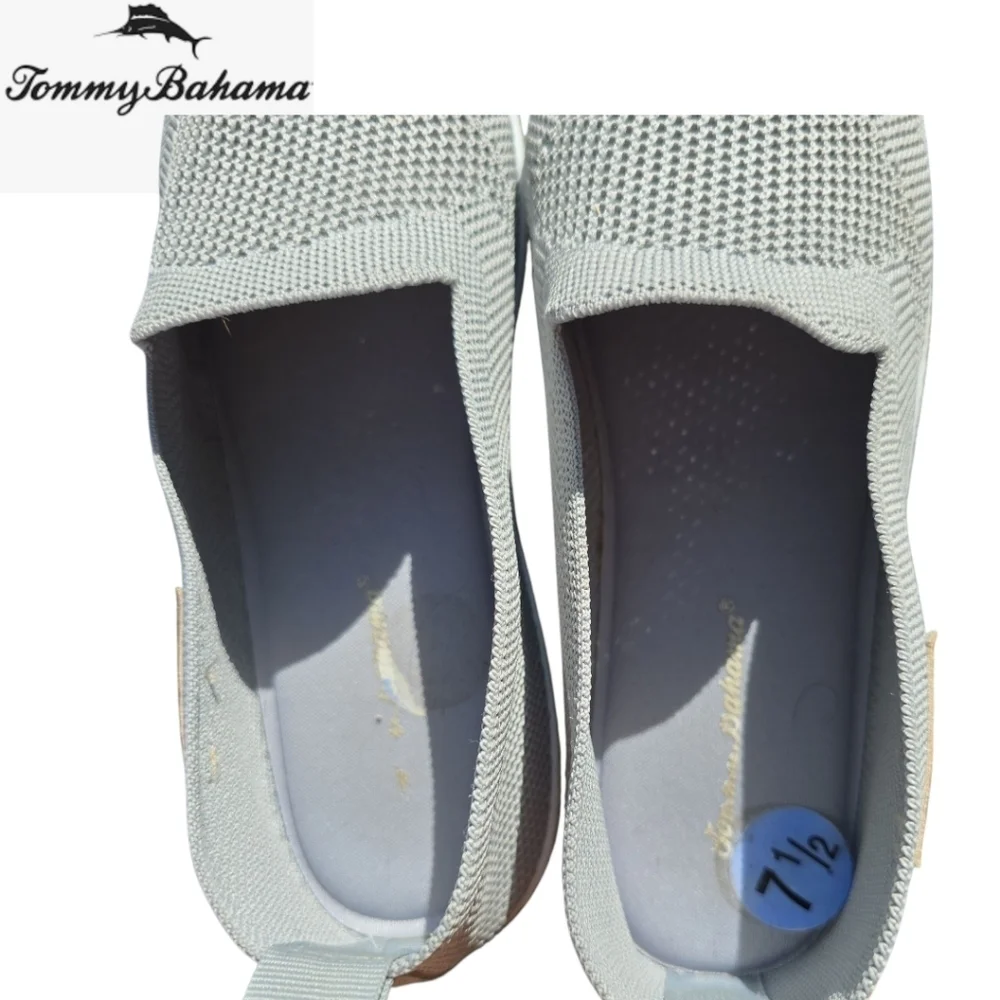 TOMMY BAHAMA Loafer Women’s 7.5 Gray Sunset Mesh Slip On Casual Shoe